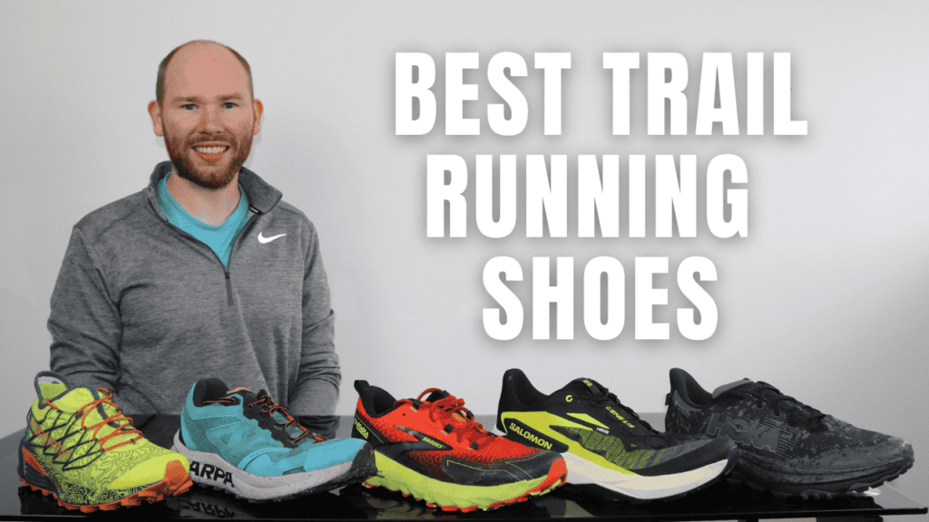 Picture of James McCormack behind a desk with the Best Trail Running Shoes